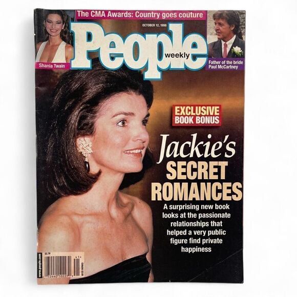 Vintage Oct 1998 People Mag Exclusive Jackie Onassis Shania Twain Paul McCartney - Picture 1 of 16